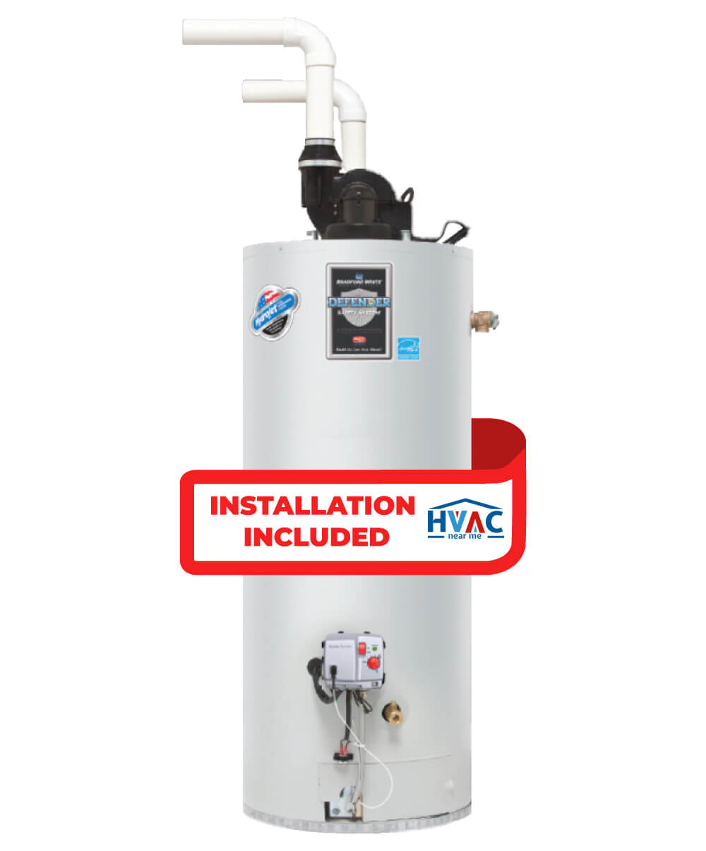 bradford-white-heater-RG2PDV50S6N Bradfordwhite Tank Water Heater - 50 Gallon - Power Direct Vent - Model RG2PDV50S6N