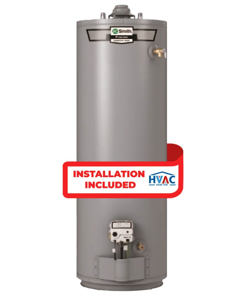 A.O. Smith Tank water Heater - 50 gallon - Atmospheric vent - Model GCRL-50