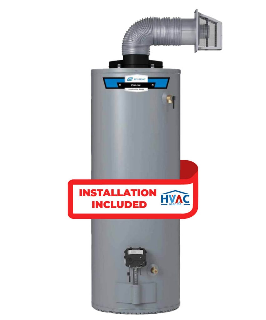 John Wood - Tank Water Heather - 50 Gallon - Direct Vent - Model DV50N-40